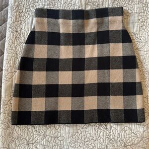 Loft plaid mini skirt